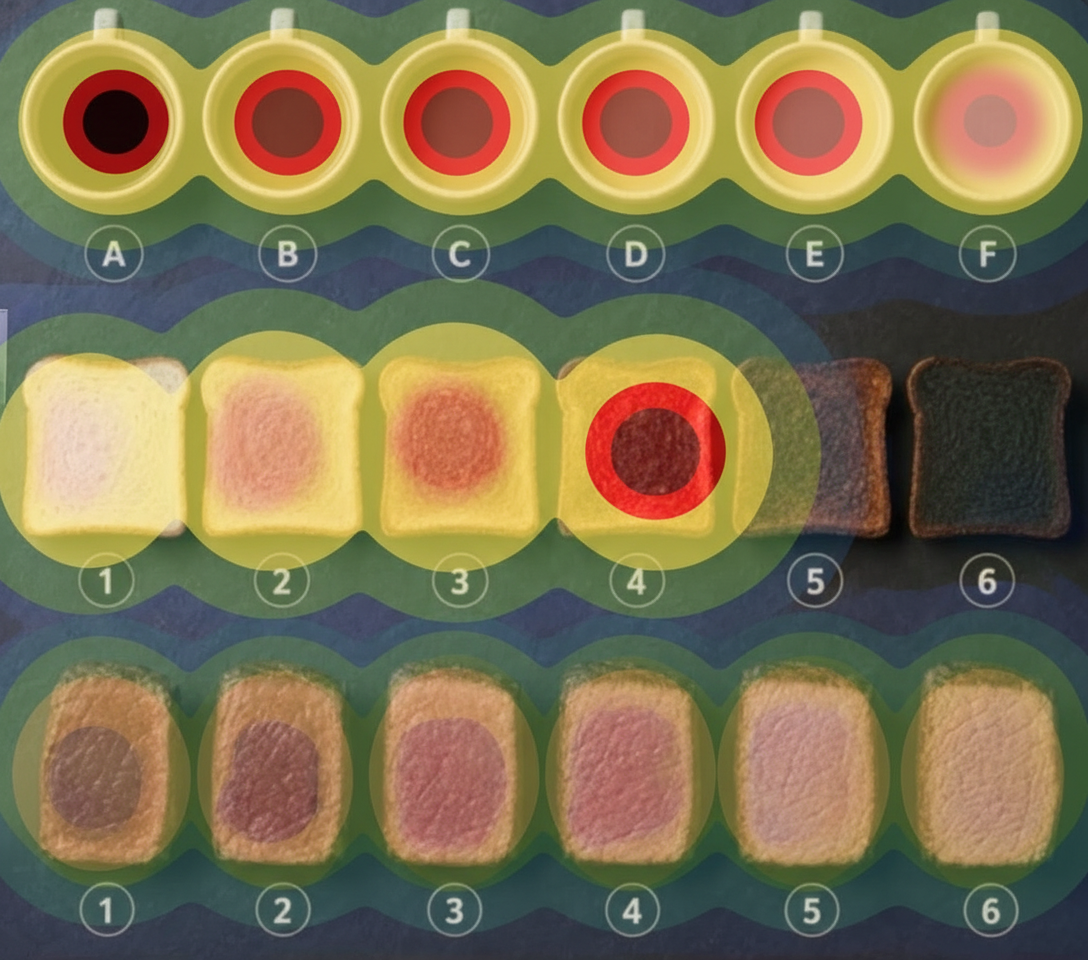 Eye-tracking heatmap
