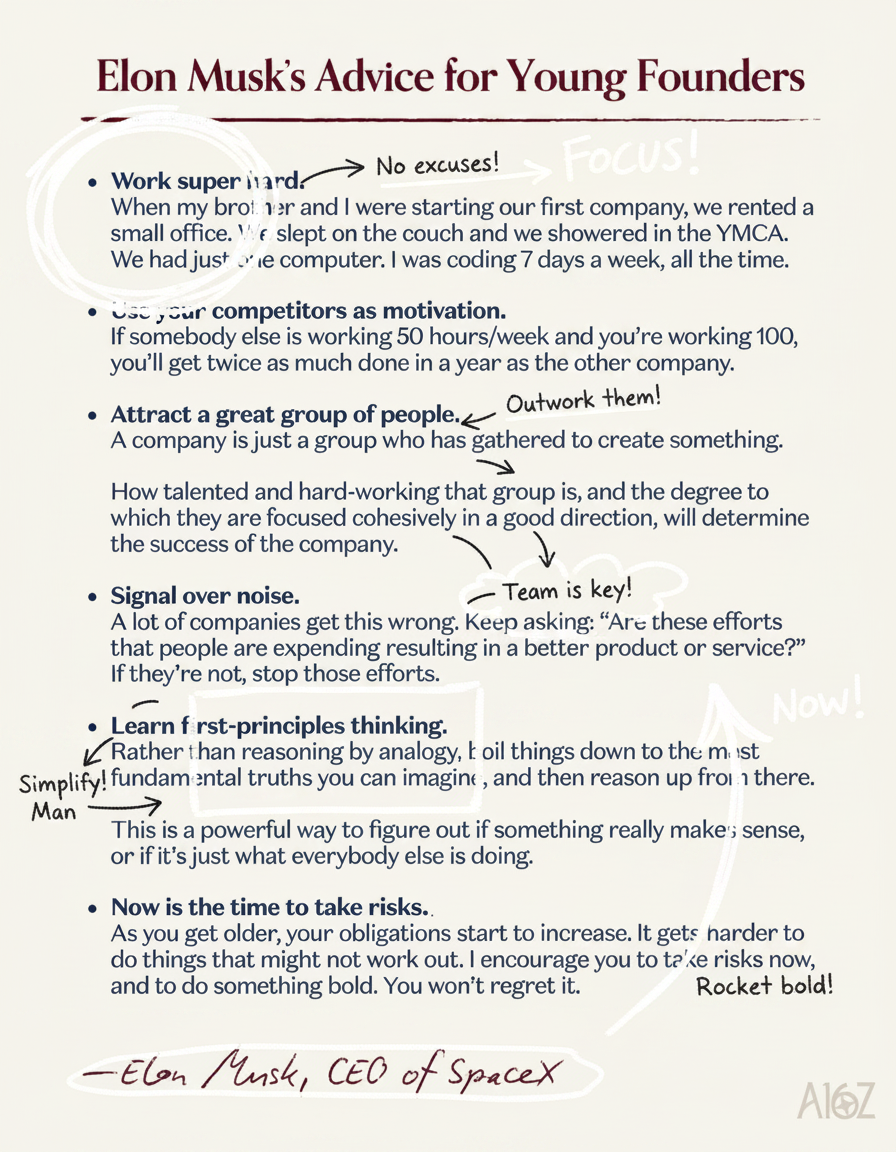 Annotated sketchbook style