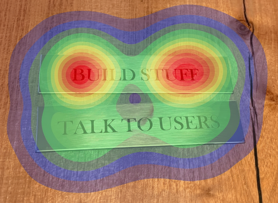 Eye-tracking heatmap