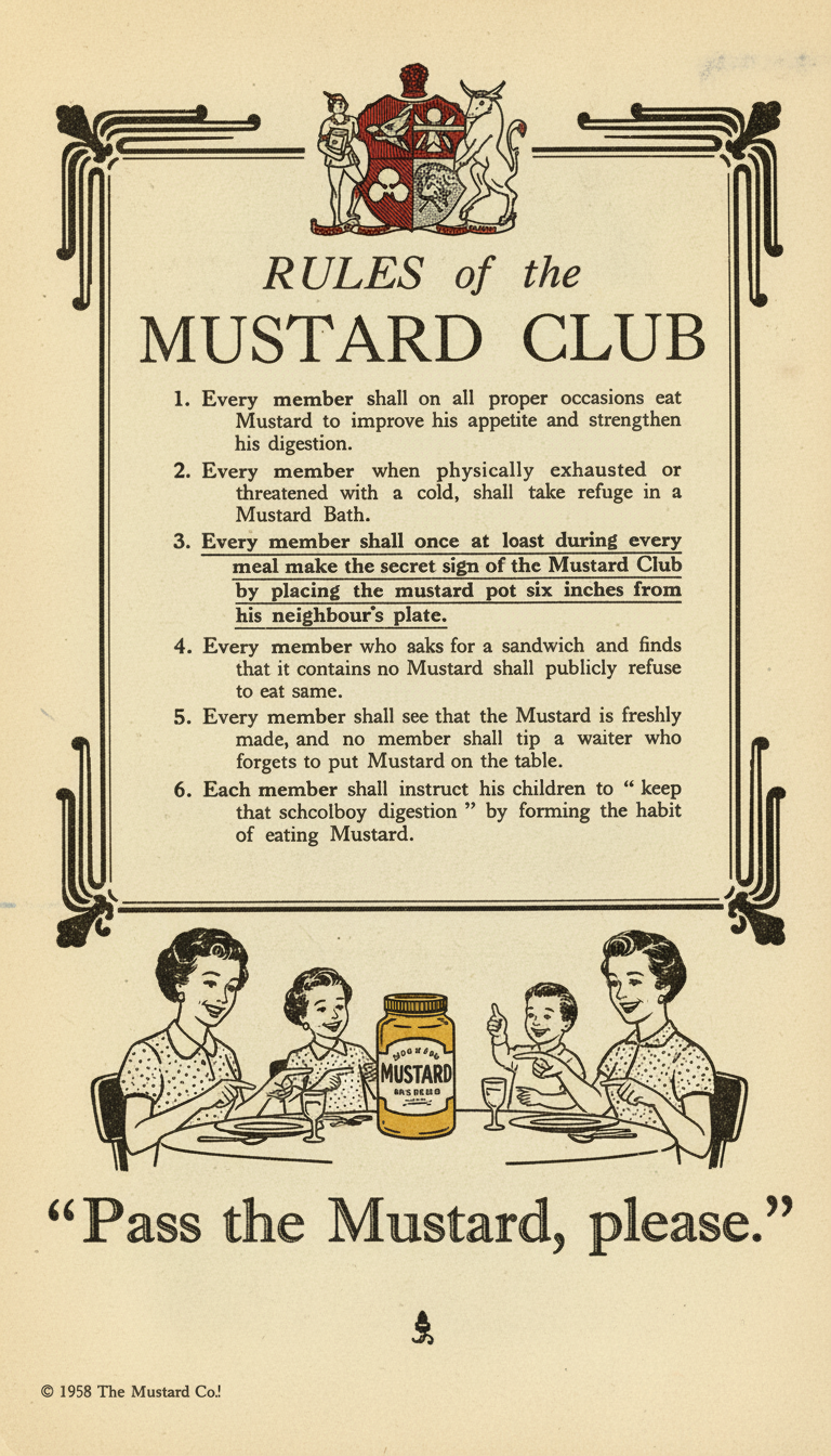 Classic 1950s print ad