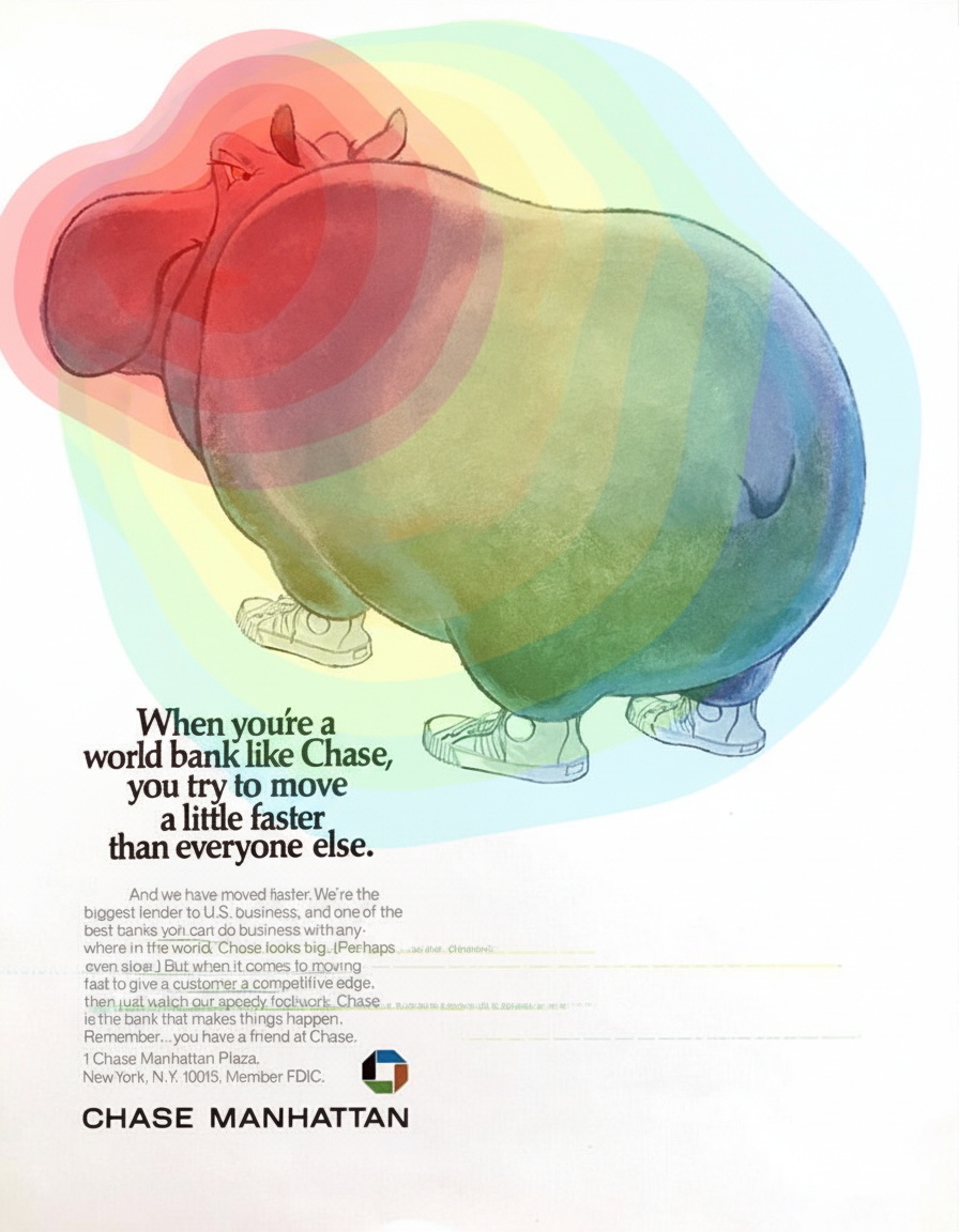 Eye-tracking heatmap
