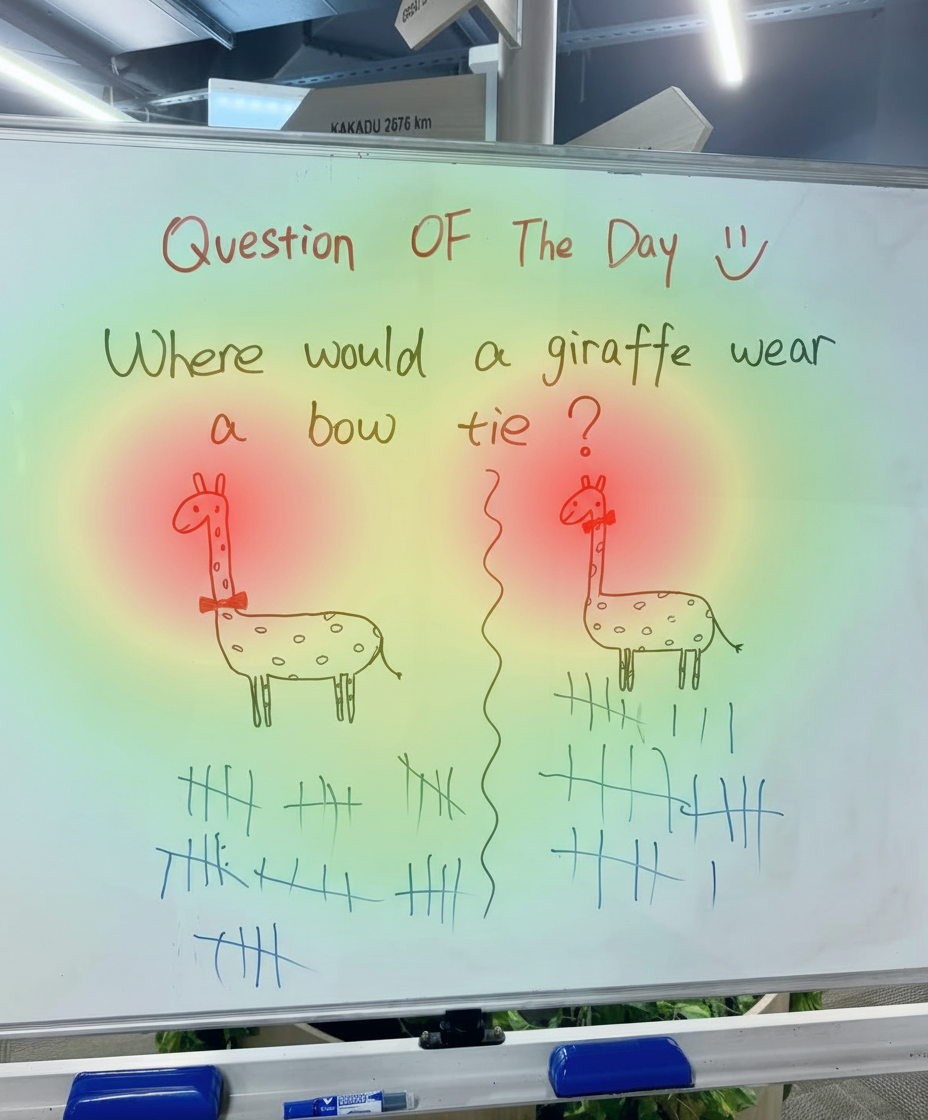 Eye-tracking heatmap