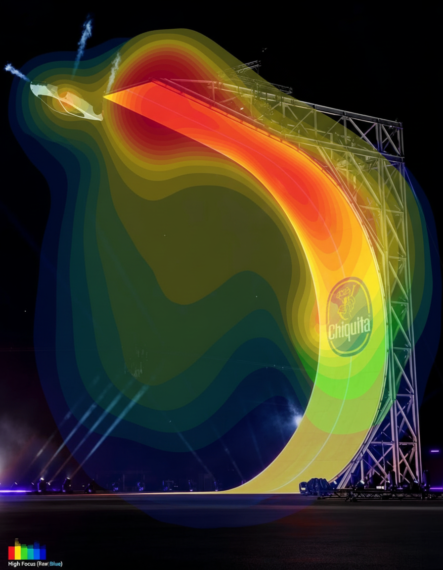 Eye-tracking heatmap